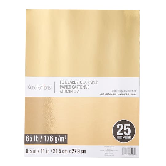 8.5" x 11" Foil Cardstock Paper by Recollections